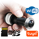 WI-FI IP видеоглазок HDcom T201-8G (Black)